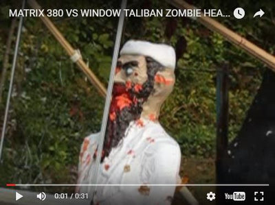 Matrix 380 vs Window Taliban Zombie Headshot Slomo