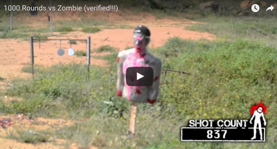 1000 Rounds vs. Zombie Target