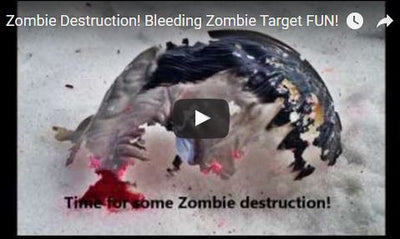 Zombie Destruction! Bleeding Zombie Target Fun!