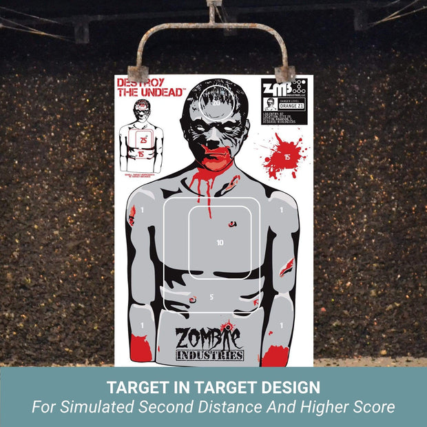 Zombie Industries Paper Targets - 18" x 24" Paper Target - 25 Variety Pack
