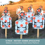 Zombie Industries Reactive Targets - 2D Reactive Skeet Holding Target - 10 Pack