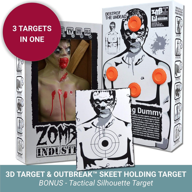 Zombie Industries Reactive Targets - 3D Reactive Shooting Target 